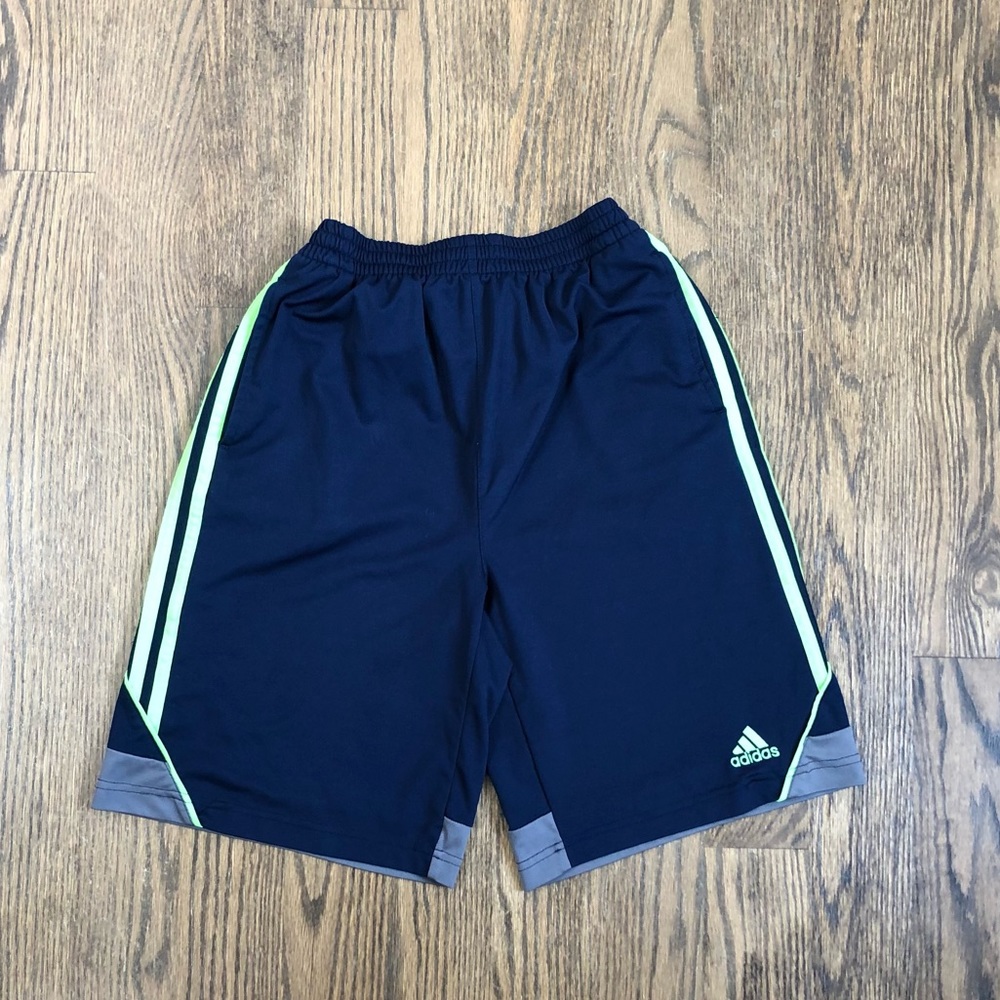 Adidas Boy’s Athletic Shorts Blue Sz L